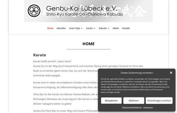 Vorschau von www.genbu-kai.de, Itosukai Karate-Do Lübeck