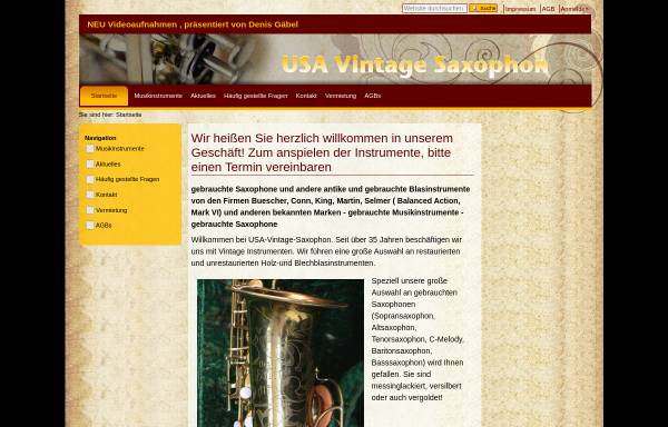 Vorschau von www.usa-vintage-saxophon.de, USA-Vintage-Saxophon, Axel Henning