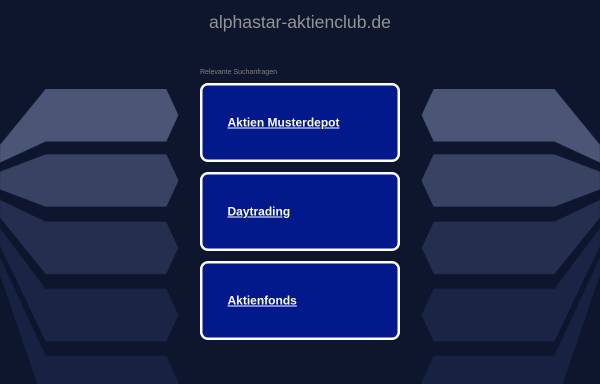 Vorschau von www.alphastar-aktienclub.de, Alpha Star Aktienclub GbR