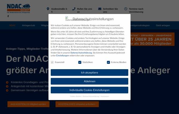 Vorschau von www.ndac.de, Niedersächsischer Aktienclub GbR (NDAC)