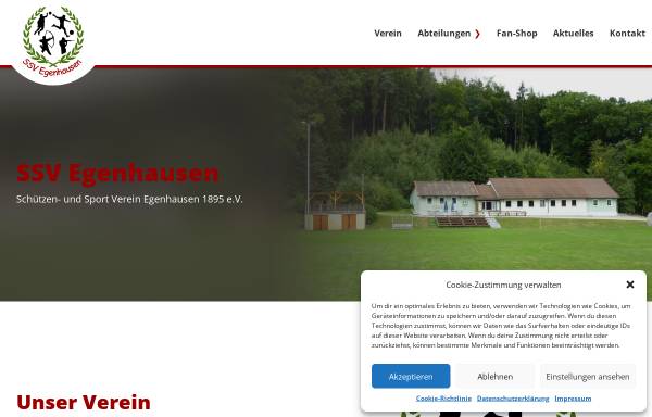 Vorschau von www.ssv-egenhausen.de, Schützen- und Sport-Verein Egenhausen 1895 e.V.