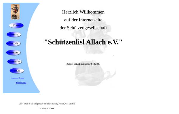 Vorschau von www.slallach.de, Schützengesellschaft Schützenlisl Allach e.V.
