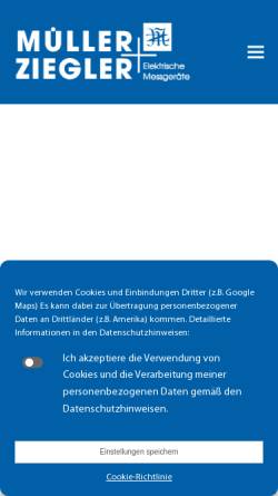 Vorschau der mobilen Webseite www.mueller-ziegler.de, Müller + Ziegler GmbH & Co. KG