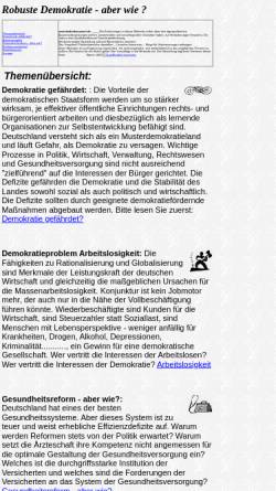 Vorschau der mobilen Webseite www.bedenkenswert.de, Robuste Demokratie - aber wie?
