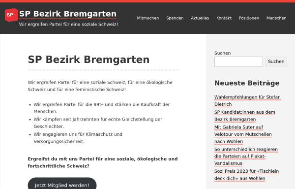 Vorschau von www.sp-bezirk-bremgarten.ch, SP Bezirk Bremgarten