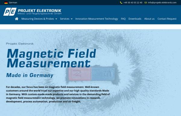 Vorschau von www.projekt-elektronik.com, Projekt Elektronik GmbH