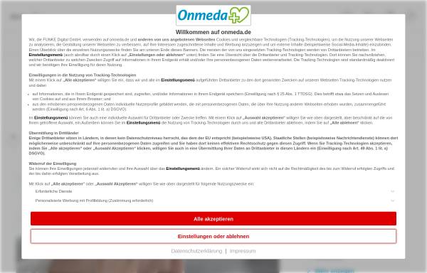 Vorschau von www.onmeda.de, Bakterielle Hirnhautentzündung, Meningitis - Onmeda