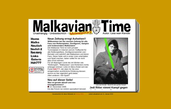 Vorschau von www.malkavian.de, Malkavian Time