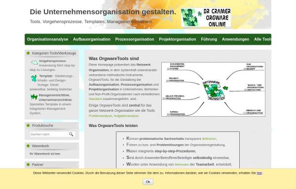Vorschau von orgware-online.de, Orgware online - Dr. Uwe Cramer
