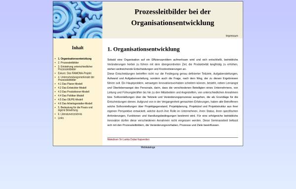 Vorschau von www.prozessleitbilder.de, Prozessleitbilder bei der Organisationsentwicklung - Daniela Heddaeus