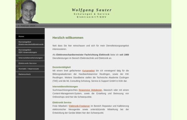 Vorschau von www.wolfgangsauter.de, Wolfgang Sauter