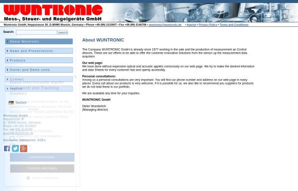 Vorschau von wuntronic.com, Wuntronic GmbH
