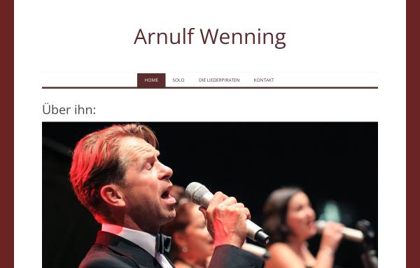 Vorschau von www.arnulfwenning.de, Arnulf Wenning - Fotografie, Musik und Meer