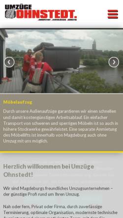 Vorschau der mobilen Webseite www.umzuege-ohnstedt.de, Umzüge Ohnstedt