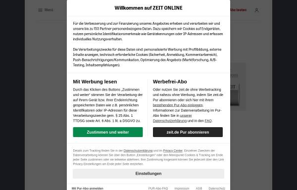 Vorschau von www.zeit.de, Hilfe, ist das eng