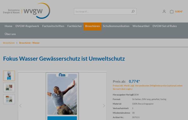 Vorschau von www.vdg-online.de, Vereinigung Deutscher Gewässerschutz e.V.