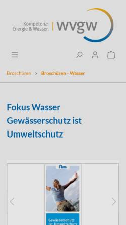 Vorschau der mobilen Webseite www.vdg-online.de, Vereinigung Deutscher Gewässerschutz e.V.