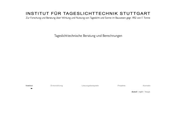 Vorschau von www.ift-stuttgart.de, Institut für Tageslichttechnik Stuttgart