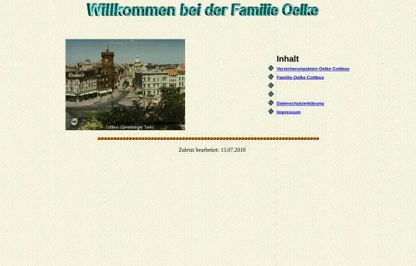 Vorschau von www.oelke.de, Oelke, Familie
