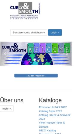 Vorschau der mobilen Webseite www.curly-smooth.de, Curly & Smooth GmbH