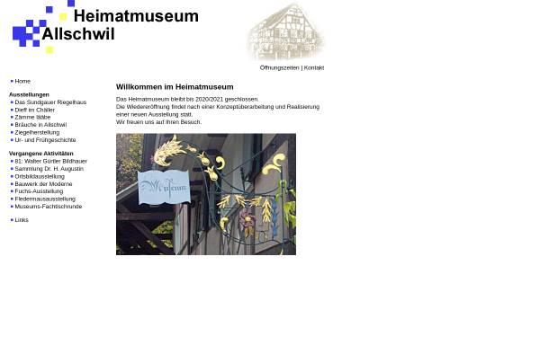 Vorschau von www.heimatmuseum-allschwil.ch, Allschwil, Heimatmuseum