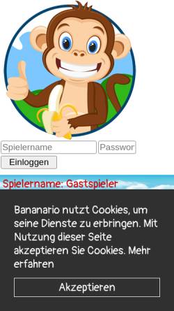 Vorschau der mobilen Webseite bananario.de, BananaRio [Peter Siewert]