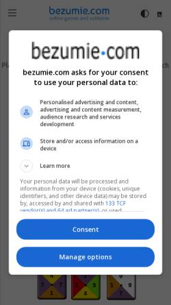 Vorschau der mobilen Webseite bezumie.com, Tetravex