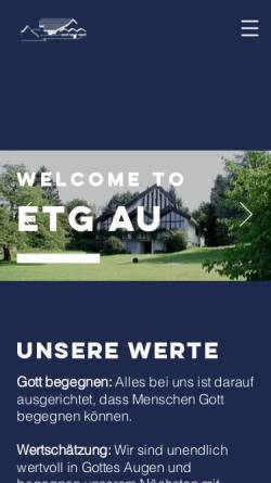 Vorschau der mobilen Webseite www.etg-au.ch, ETG Au