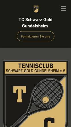 Vorschau der mobilen Webseite www.tc-gundelsheim.de, Tennisclub Gundelsheim