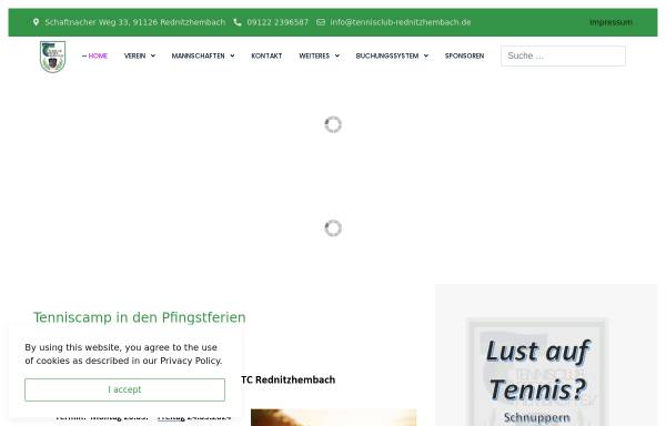 Vorschau von www.tennisclub-rednitzhembach.de, Tennisclub Rednitzhembach