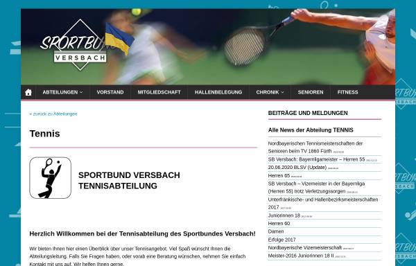 Vorschau von www.tennis-versbach.de, Tennisverein Versbach