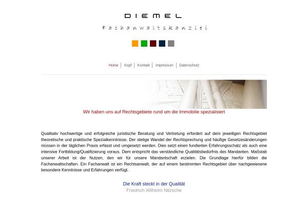 Vorschau von www.ra-diemel.de, Diemel