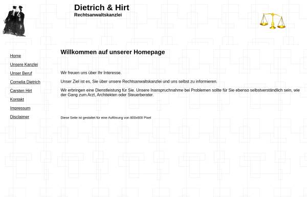 Vorschau von www.dietrich-hirt.de, Dietrich & Hirt