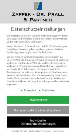 Vorschau der mobilen Webseite www.rechtsanwaelte-dr-schless.de, Dr. Schless, Gnielinski, Herr & Partner