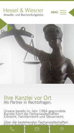 Vorschau der mobilen Webseite www.kanzlei-hessel.de, Hessel & Kollegen