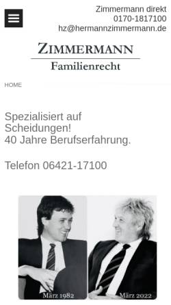 Vorschau der mobilen Webseite www.zimmermann-strecker.de, Zimmermann & Strecker