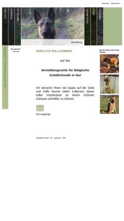 Vorschau der mobilen Webseite www.vermittlungsseite-fuer-belgische-schaeferhunde-in-not.de, Notvermittlung von Belgischen Schäferhunden