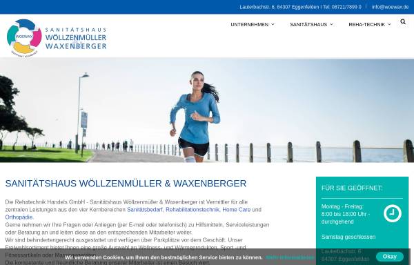 Vorschau von www.woewax.de, Wöllzenmüller und Waxenberger Rehatechnik GmbH