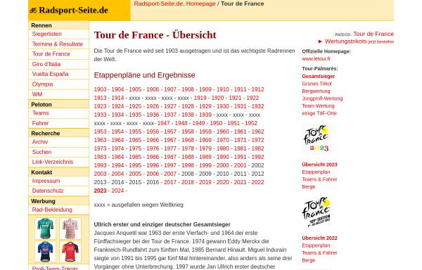 Vorschau von www.radsport-seite.de, Tour de France