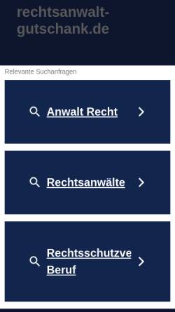Vorschau der mobilen Webseite www.rechtsanwalt-gutschank.de, Rechtsanwalt Bernd Gutschank