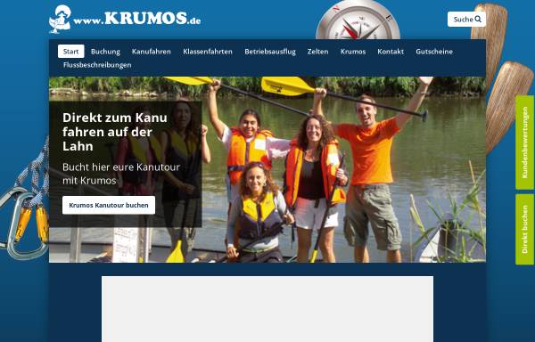 Vorschau von www.krumos.de, Krumos' Aktivreisen & Events