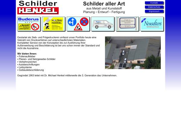 Vorschau von www.schilder-henkel.de, Schilder-Henkel GmbH