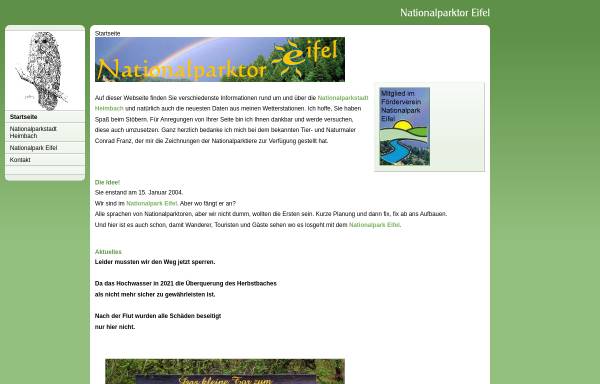 Vorschau von www.nationalparktor.de, Nationalparktor Eifel