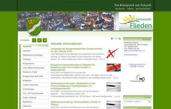 Vorschau von www.flieden.de, Flieden