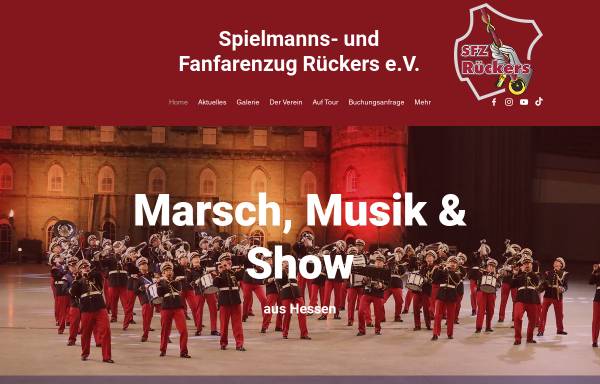 Vorschau von www.spielmannszug-rueckers.de, Spielmanns- und Fanfarenzug Rückers e.V.