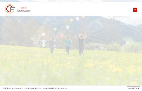 Vorschau von www.cf-austria.at, Cystische Fibrose Hilfe Österreich