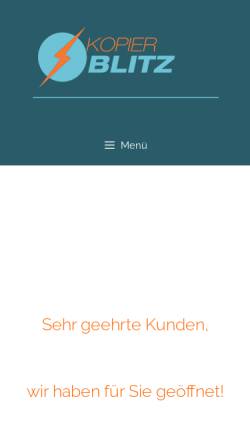 Vorschau der mobilen Webseite kopierblitz.de, Kopierblitz