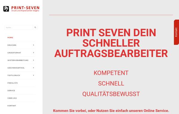 Vorschau von www.printseven.de, Kopierservice in Steglitz GbR