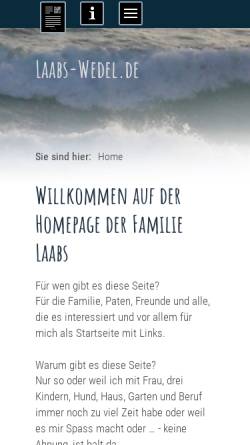 Vorschau der mobilen Webseite www.laabs-wedel.de, Laabs, Meike und Tobias