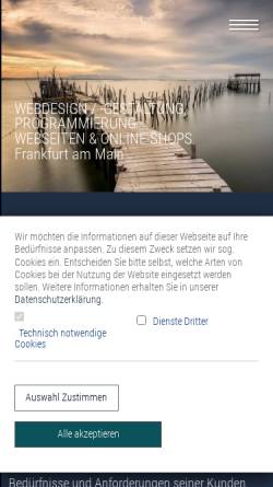 Vorschau der mobilen Webseite www.pixel-dusche.de, Pixel-Dusche